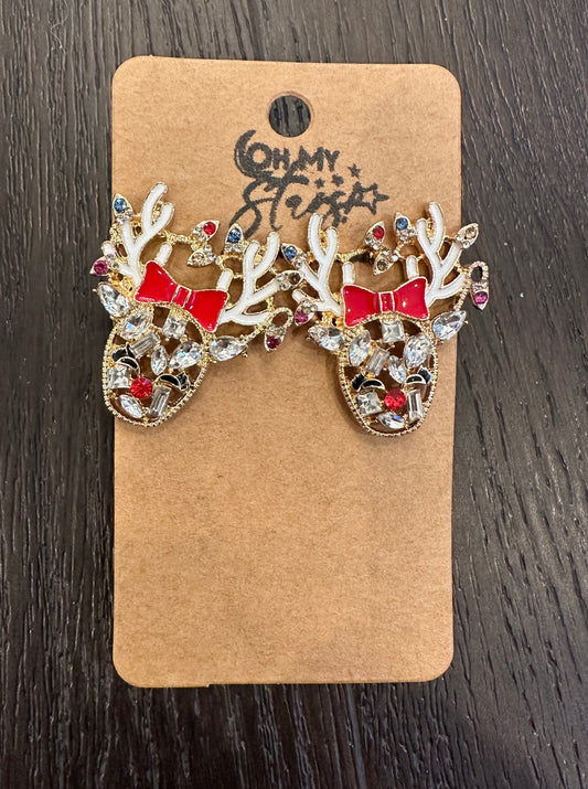 Reindeer Games Bejeweled Earrings