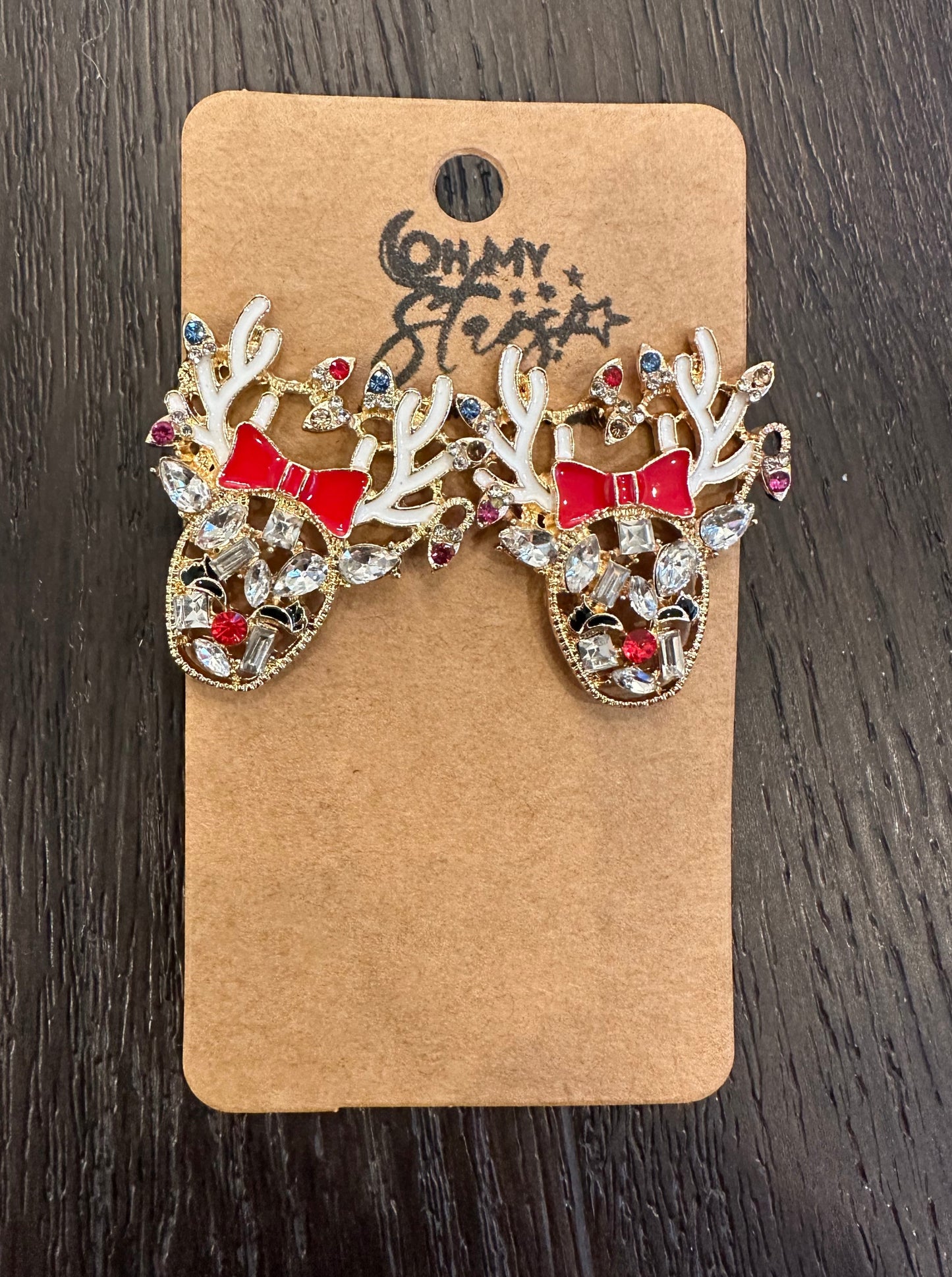 Reindeer Games Bejeweled Earrings