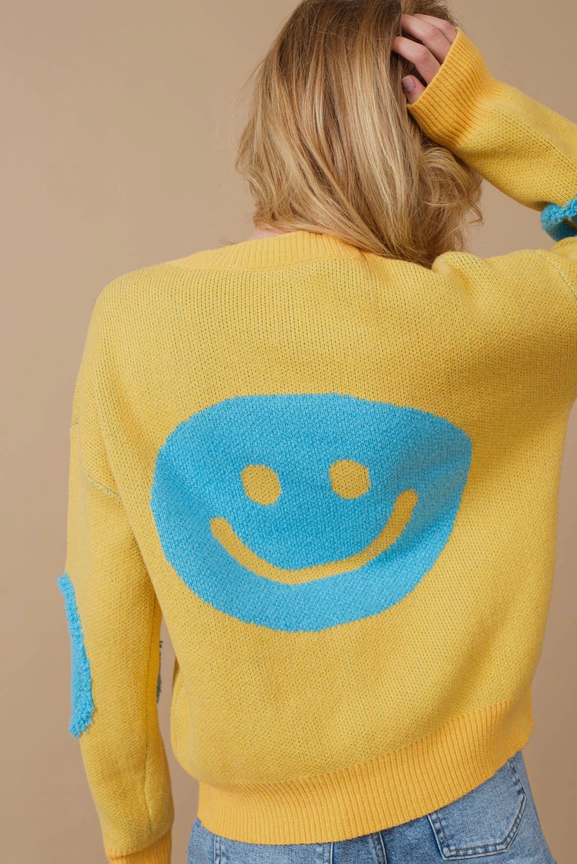 Happy  Camper Textured Sweater
