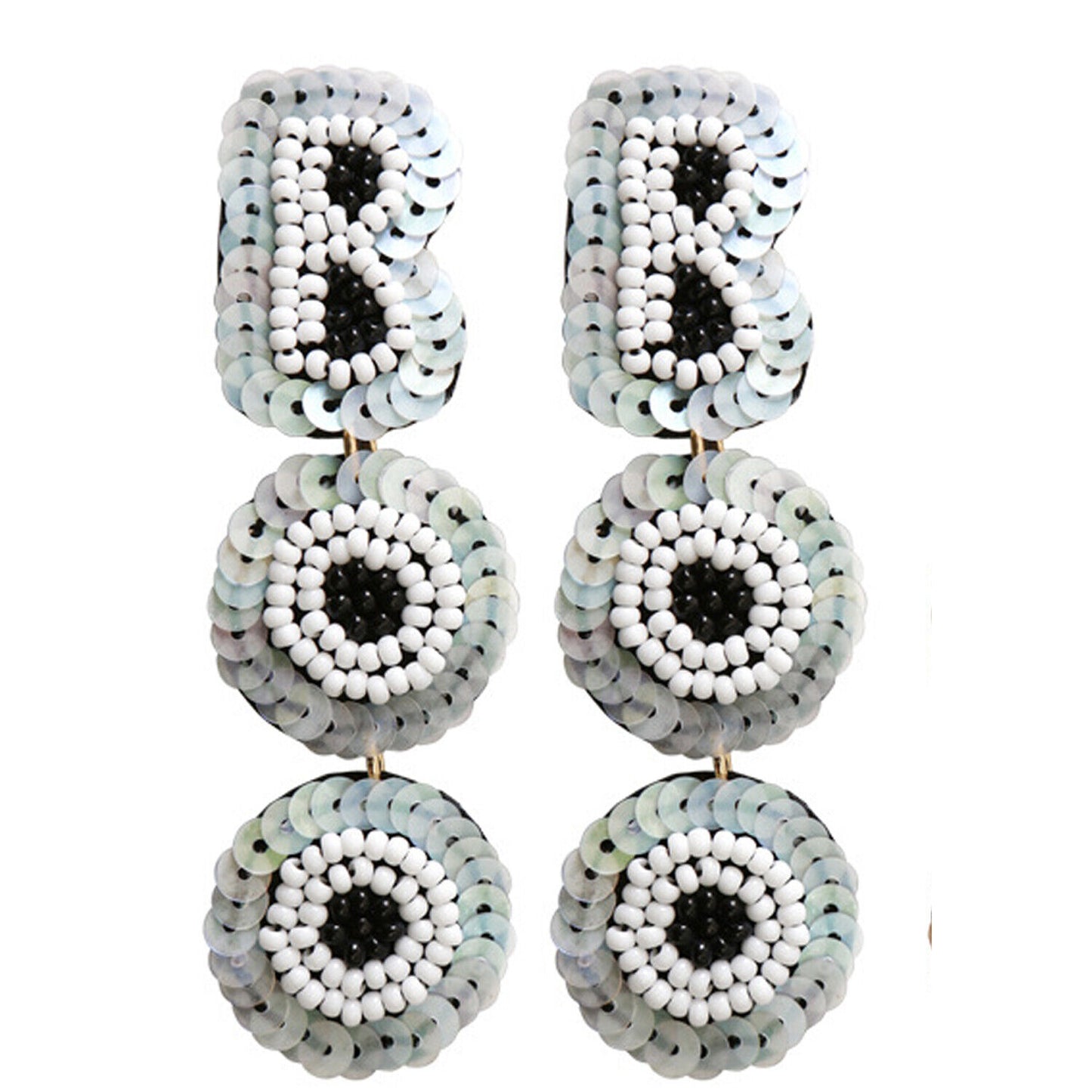 That's My Boo! Beaded Sequin Earrings
